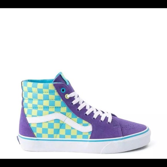 purple and green vans